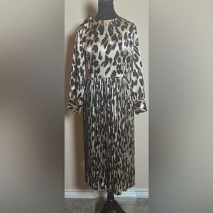 Harriet and Mary Elegant Leopard Print Dress